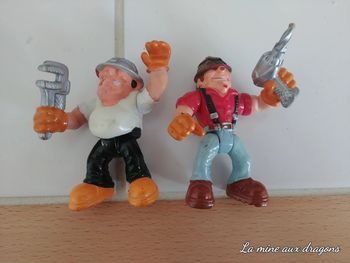 Lot Vintage 2000 worker Fisher Price Mattel Great Adventures FP figurine figure