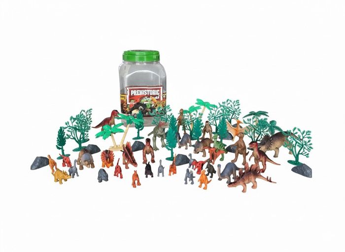 Baril de dinosaures 49 pièces