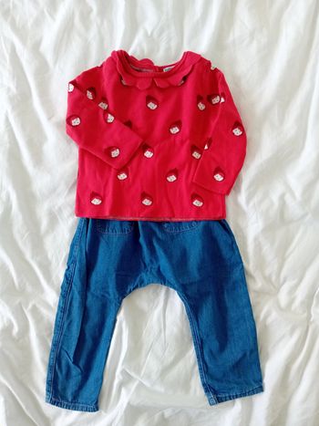Ensemble mi saison fille 18 mois