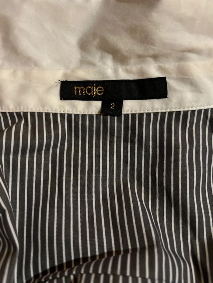 Chemise Maje à rayures Taille M - photo numéro 7