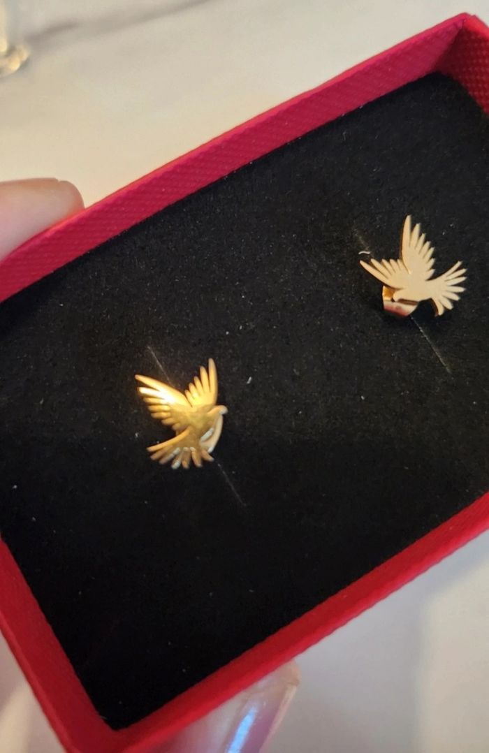 Boucles d'oreilles acier inoxydable - photo numéro 3