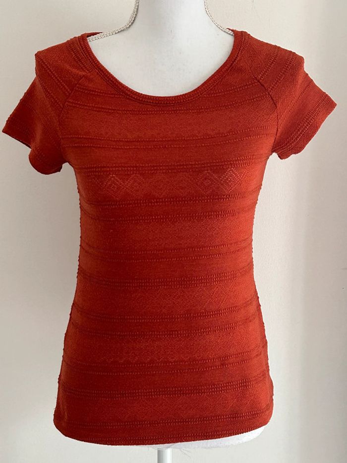 T-shirt Rouille H&M 🌺 Taille 36