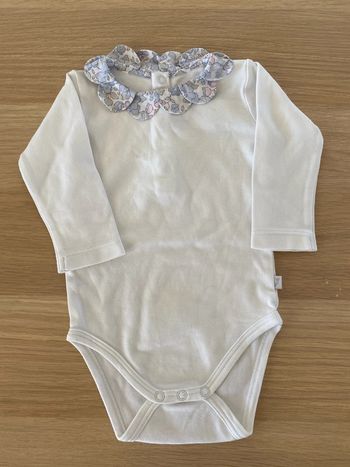 Body neuf jacadi liberty col Claudine Betsy 6 mois
