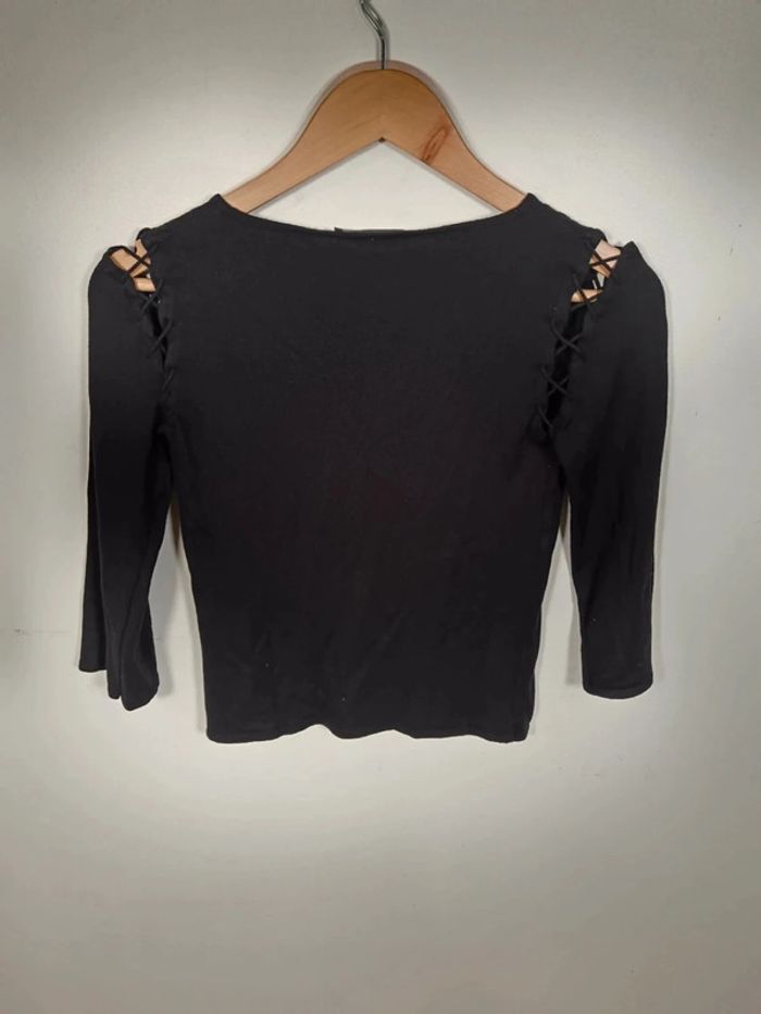 C18 blouse noir Galeries Lafayette T1 - photo numéro 2