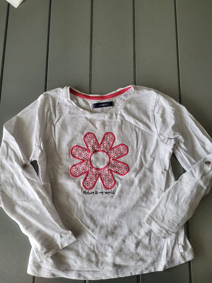 t shirt manches longues okaidi taille 5 ans