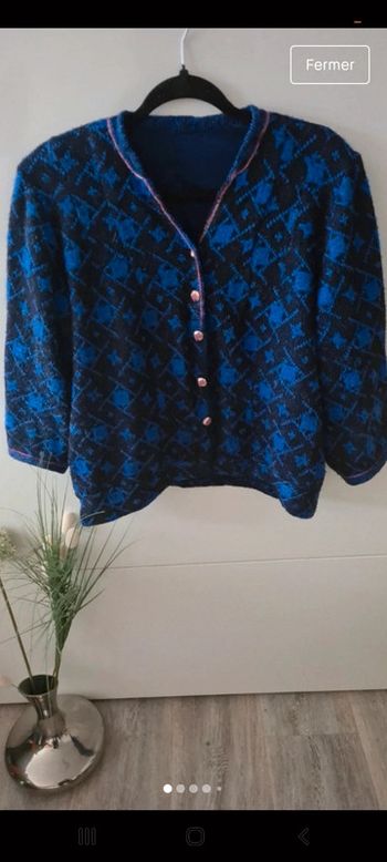 Pull gilet laine vintage