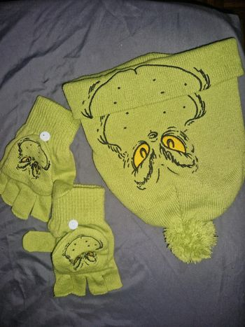Bonnet et gants the grinch