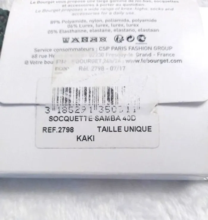 2 paires de socquettes taille 37/41 - le bourget neuf ( vente unité possible voir dans l'annonce) - photo numéro 7