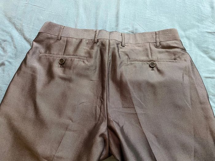 Pantalon de costume gris métallique - photo numéro 4