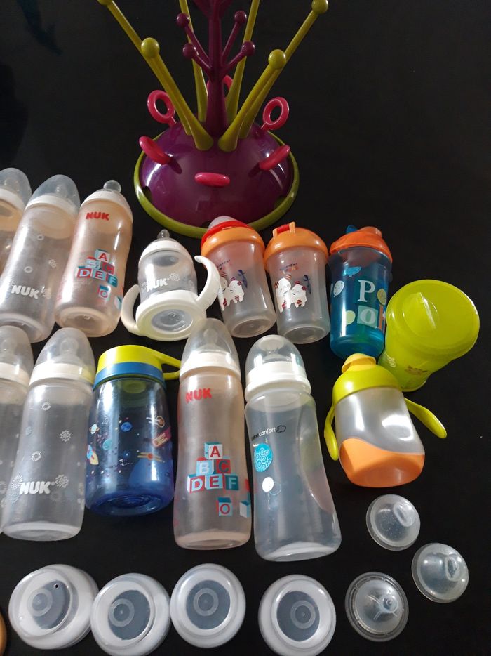 Lot biberons nuk + accessoires - photo numéro 3