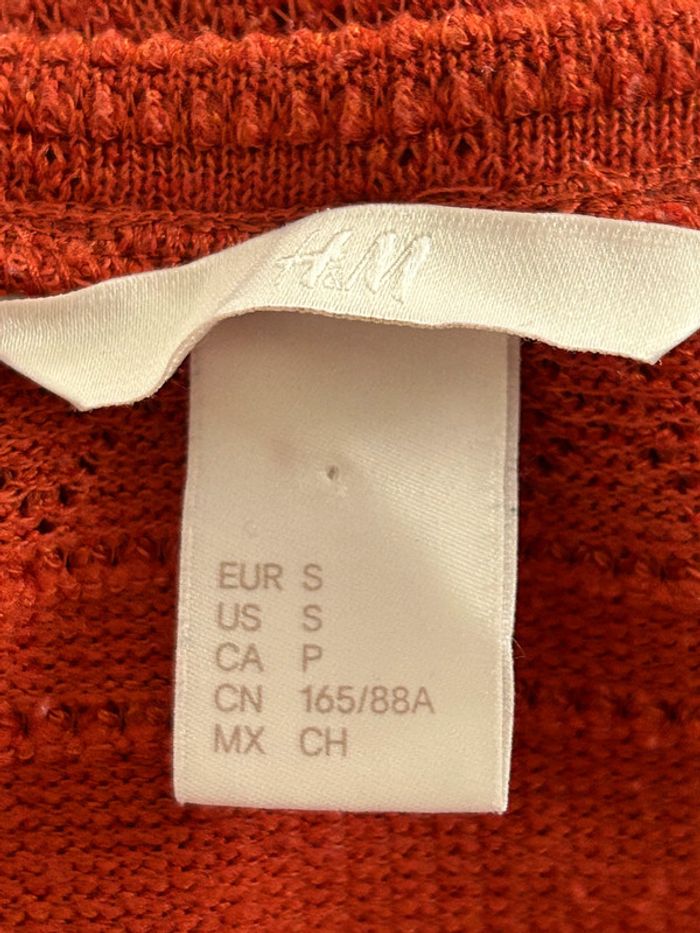 T-shirt Rouille H&M 🌺 Taille 36 - photo numéro 4