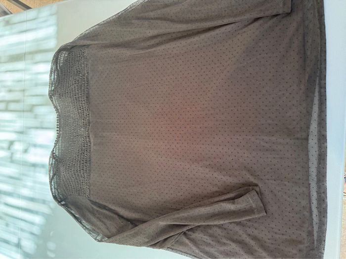 Blouse femme en voile petit pois - photo numéro 7