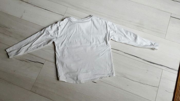 Vêtement fille tee-shirt manches longues blanc motif New York Tex 6 ans - photo numéro 3