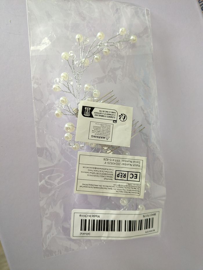 Bijoux de cheveux mariage - photo numéro 3