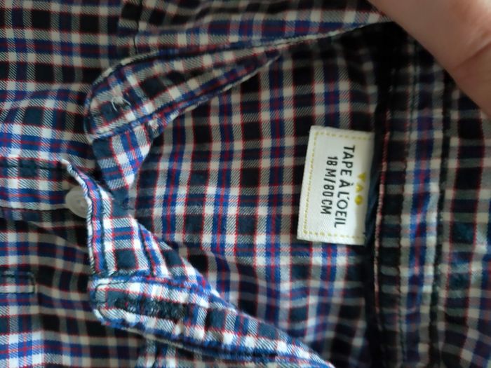Chemise tao à carreaux - photo numéro 3