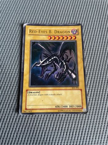 carte Yu-Gi-Oh! Red-Eyes B. Dragon SDJ-001