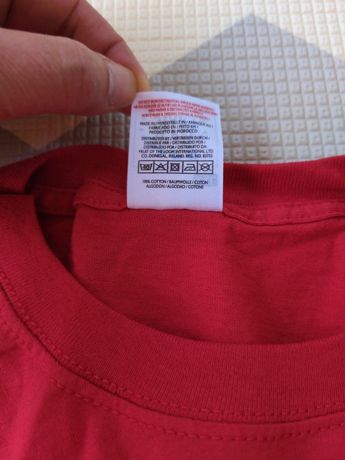 Tee shirt rouge Fruit of the Loom - photo numéro 4