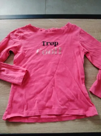 Tee shirt rose Trop cool