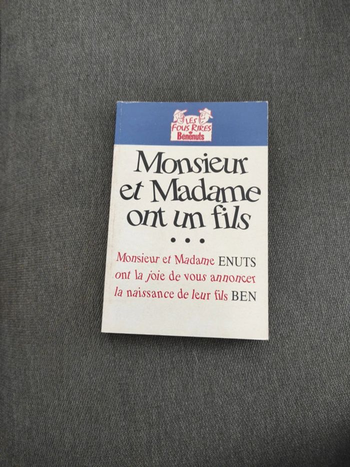 Monsieur et Madame ont un fils