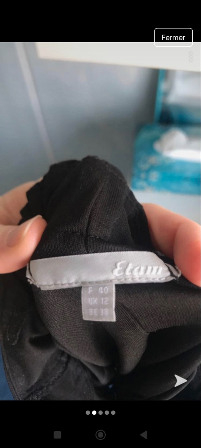 Robe noire étam taille 40 - photo numéro 5