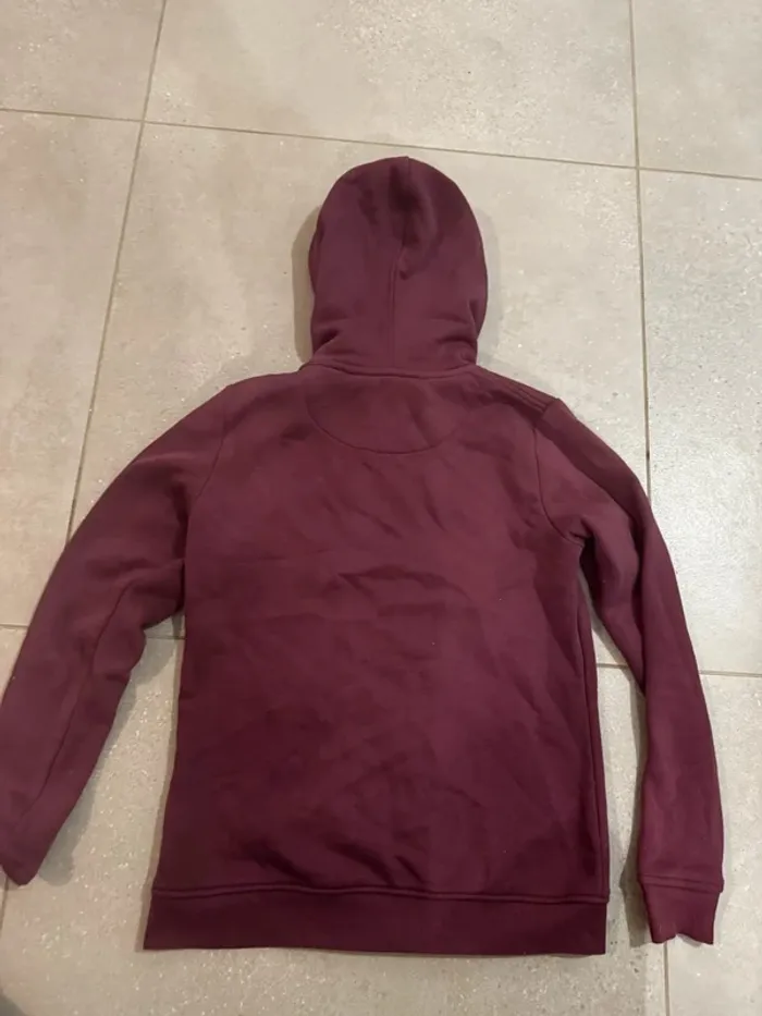 Sweat zippé bordeaux The Roadster, taille XS, très bon état - photo numéro 4