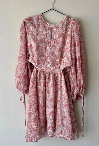 👗🌻 magnifique robe d’été légère à motif- taille L   - neuf sans étiquette -Mango
