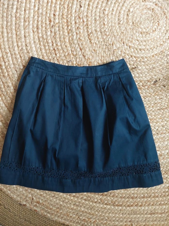 Jupe bleu marine camaieu t38