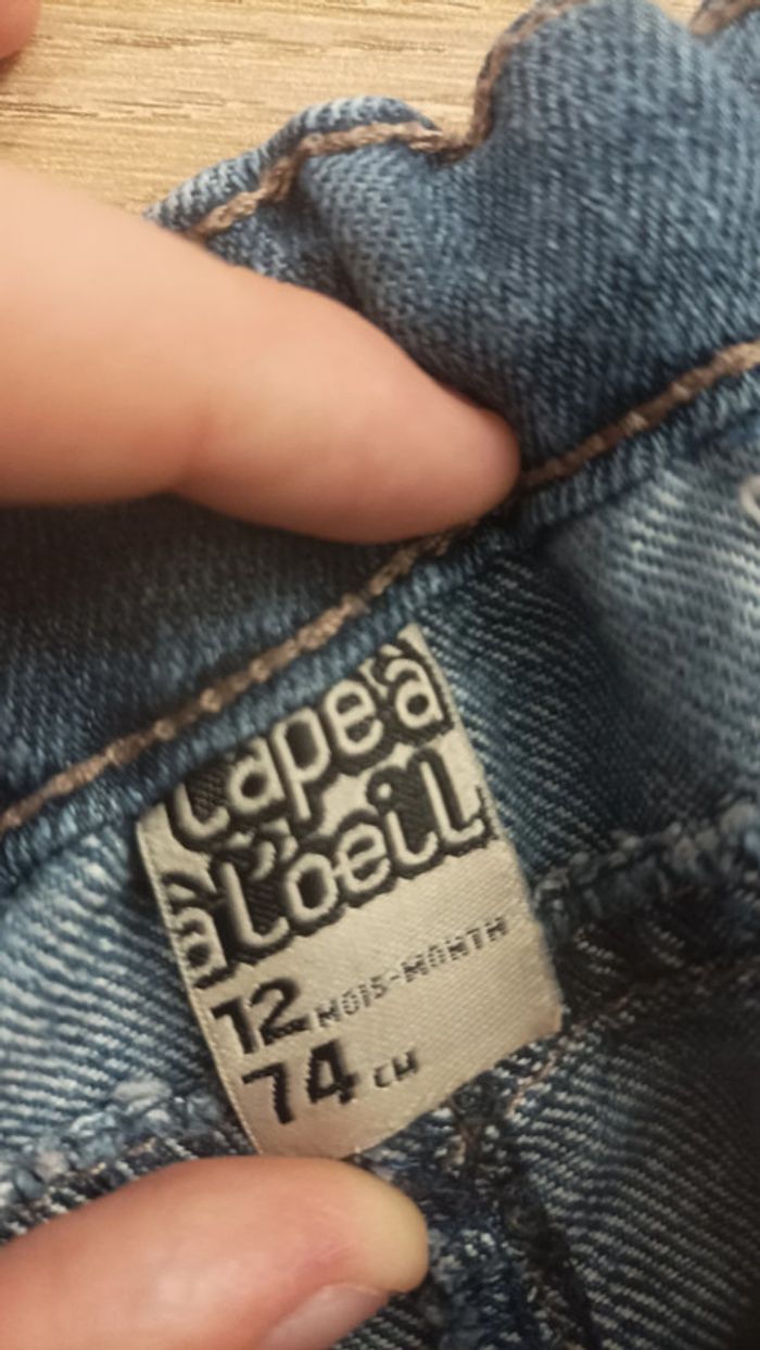 Jeans Tape a l'oeil 12 mois - photo numéro 3