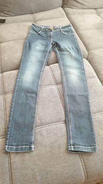 Jeans slim fille bleu brut marque orchestra taille 14 ans