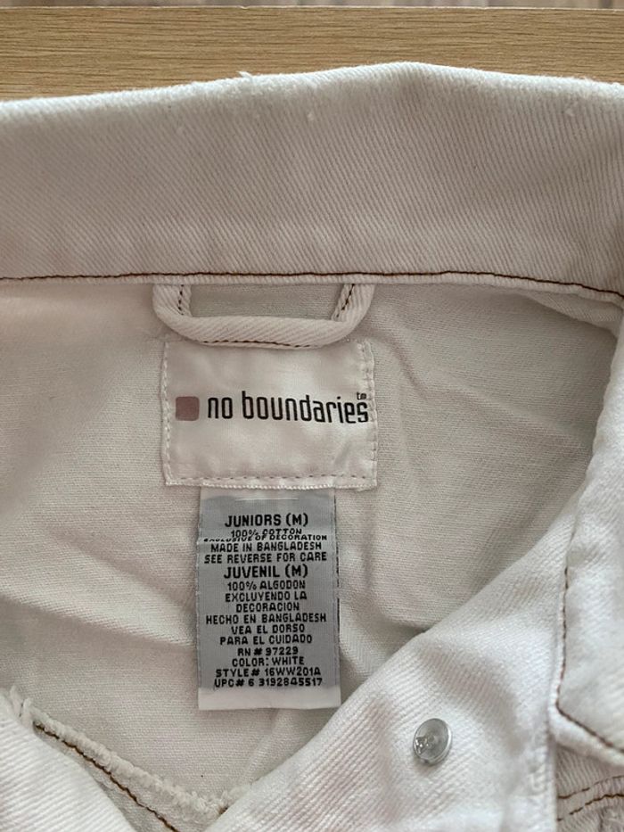 Veste en jean blanche taille M junior - photo numéro 8