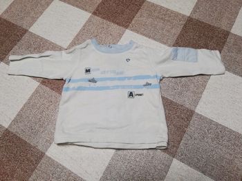 Tee shirt blanc manches longues 3 mois