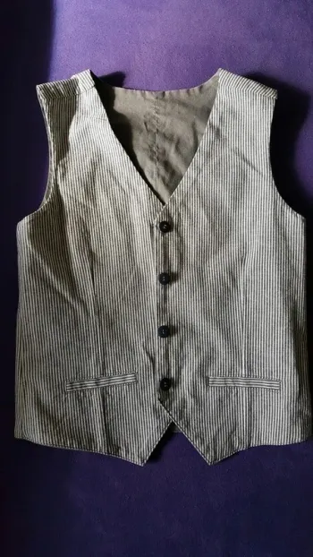Gilet de costume réversible