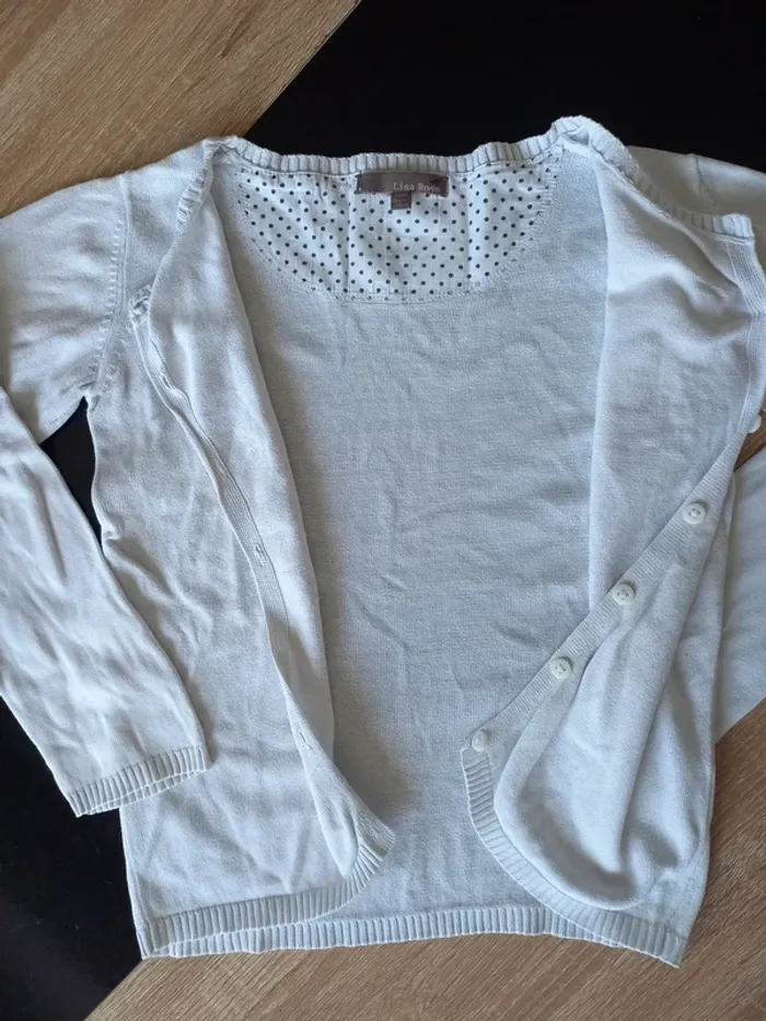 Gilet blanc fille 10 ans - photo numéro 5