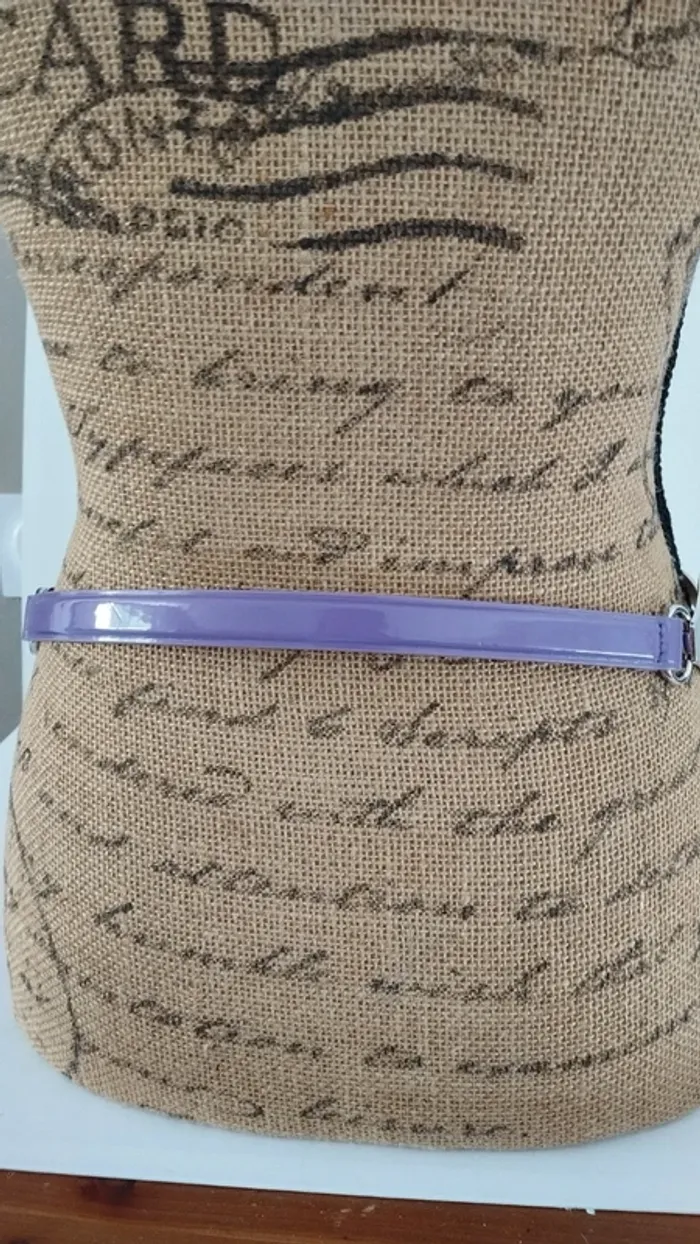 Ceinture violette argenté femme 85 cm - photo numéro 7