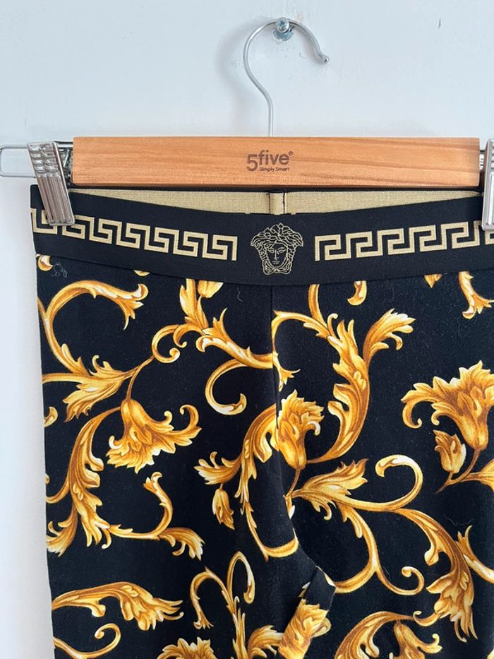 Legging noir et jaune Versace - photo numéro 5