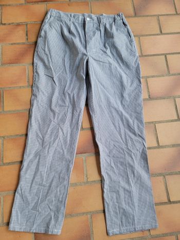 Pantalon de costume pied de poule, vintage tie and dye mode à l'anglaise