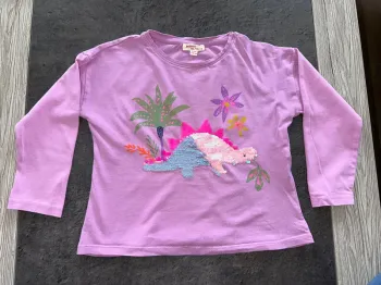 T-shirt fille violet - 4 ans
