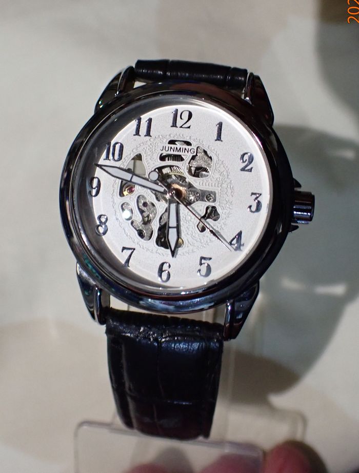 MONTRE AUTOMATIQUE A SQUELETTE JUNMING AVEC VISION AR ,JAPAN MOVT " 2024" - photo numéro 2