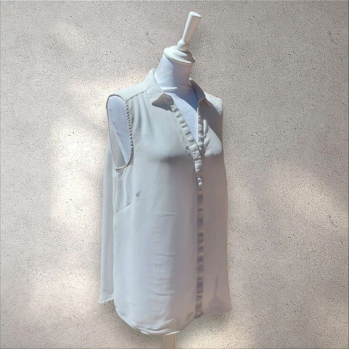 Chemise fluide transparente sans manche 44-46 - photo numéro 2
