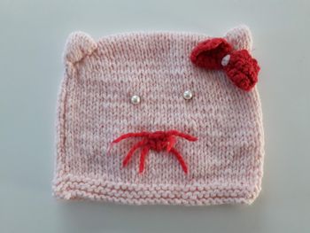 Bonnet chat handmade
