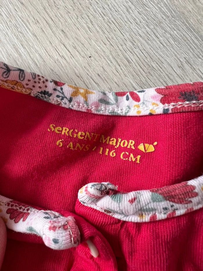 Robe de nuit sergent major 6 ans rouge - photo numéro 3