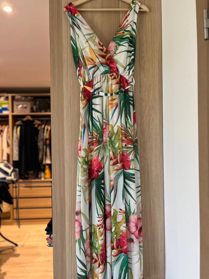 Robe longue fleurs