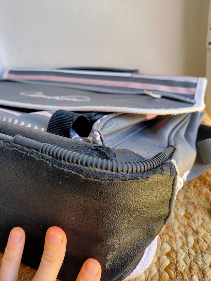 Cartable Caméléon rose et gris - photo numéro 10