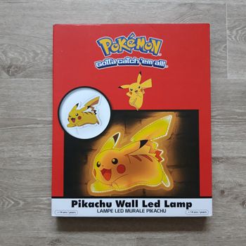 Lampe LED murale Pikachu Pokémon NEUVE