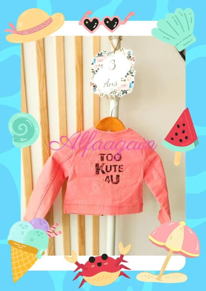 Veste courte rose kookai 3ans