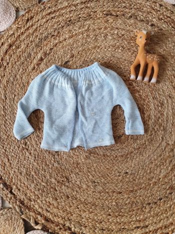 Gilet en laine bébé 3 mois
