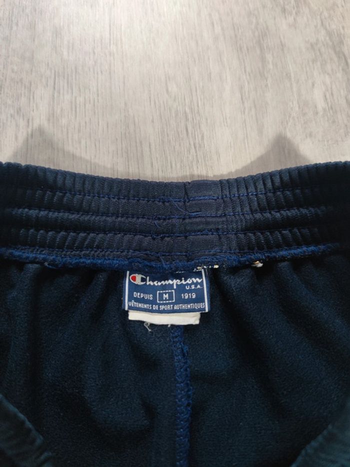 Ensemble Survêtement Champion U.S.A. Vintage Bleu Marine Logo Brodé Blanc Taille M Homme - photo numéro 13