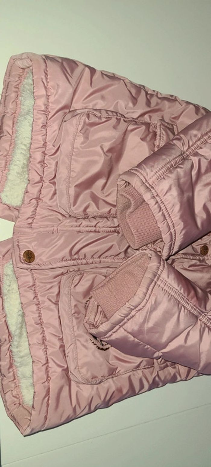 Manteau blouson veste doudoune fille orchestra 10 ans rose - photo numéro 3