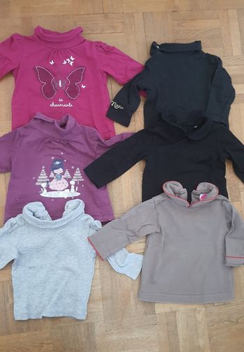Sous pull bébé fille 3 mois