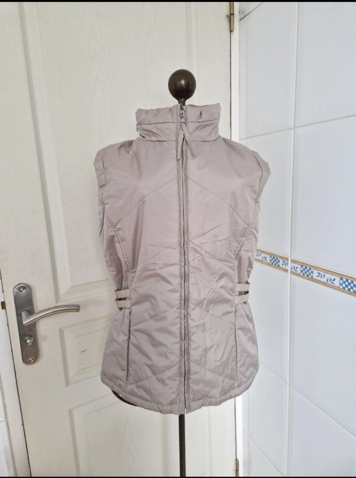 Doudoune sans manche beige femme basic one taille S/36 - photo numéro 2